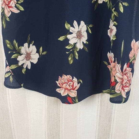 Anthropologie Fig and Flower Tunic Top Blue Size Small - Picture 9 of 11